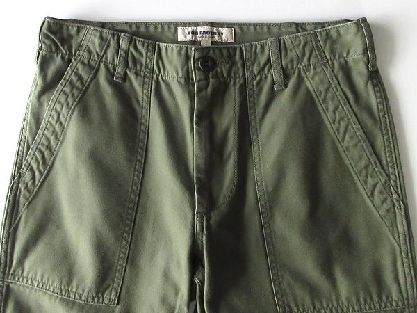 FOB FACTORY F0431 BAKER PANTS 1/S オリーブ