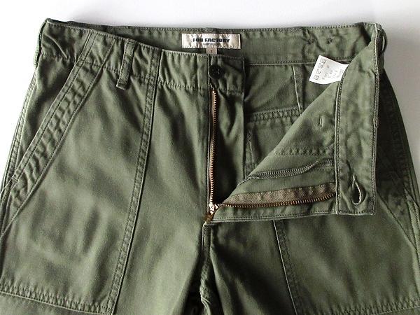 FOB FACTORY F0431 BAKER PANTS 1/S オリーブ