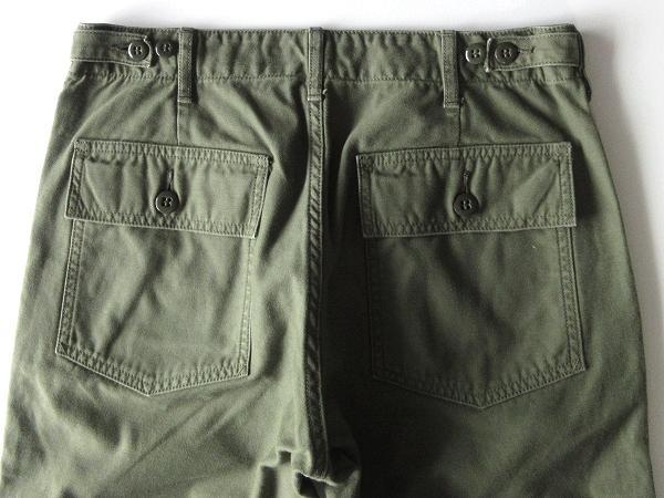 FOB FACTORY F0431 BAKER PANTS 1/S オリーブ