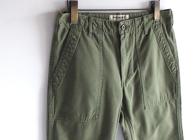 FOB FACTORY F0431 BAKER PANTS 1/S オリーブ