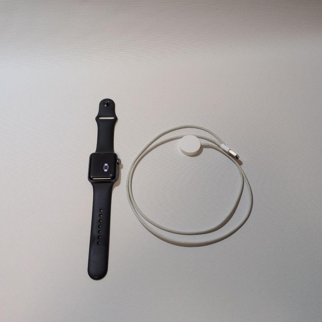 Apple Watch ブラック 本体 充電ケーブル付き - メルカリ
