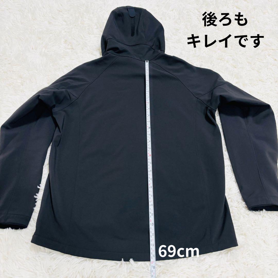 芸能人愛用のおすすめ最新情報 ◇448 美品 モンベル ノマドパーカー マウンテン ソフトシェル 黒 M ジャケット・アウター