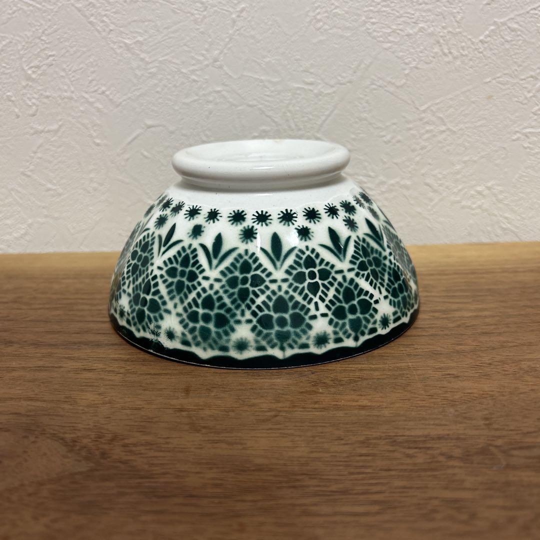 アンティークカフェオレボウル（レース柄）