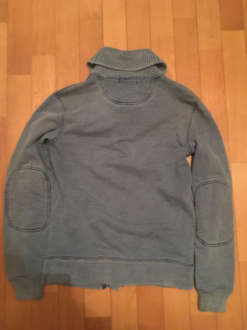 rrl スウェット ショールカラーカーディガン　XS