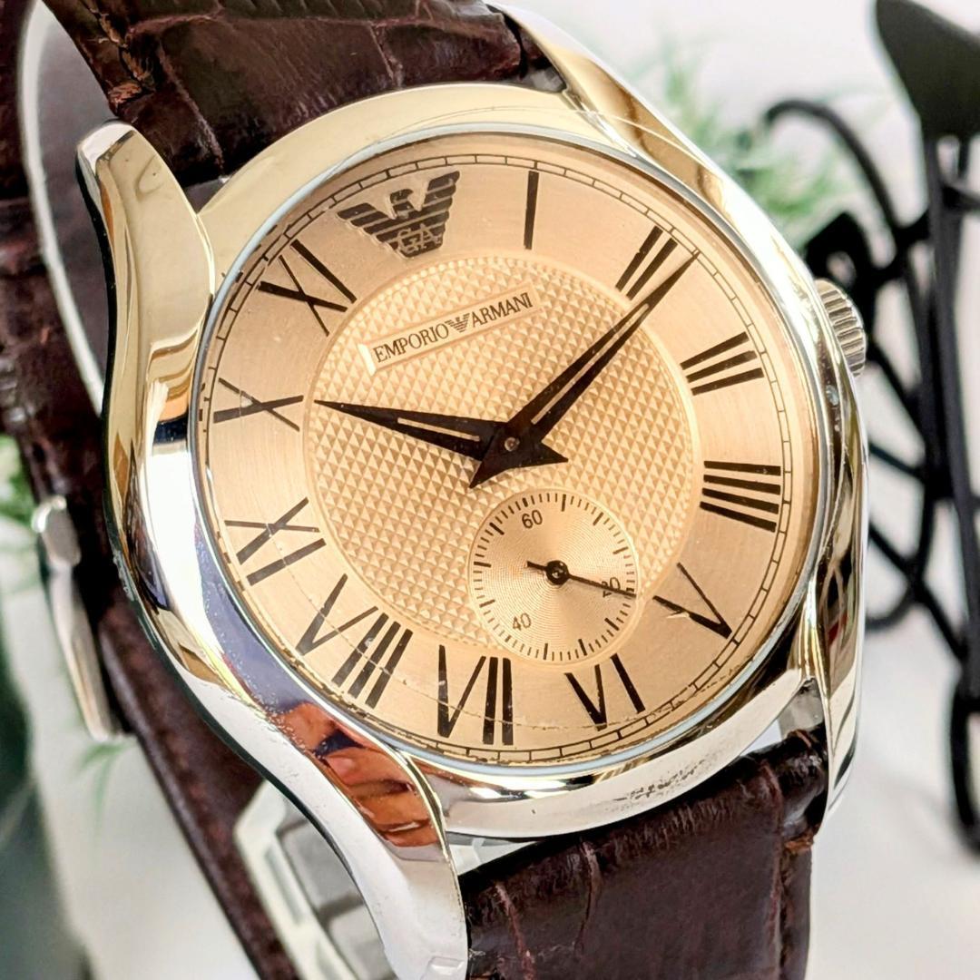 良品 EAエンポリオアルマーニ レディース腕時計オレンジ 箱付き イタリア