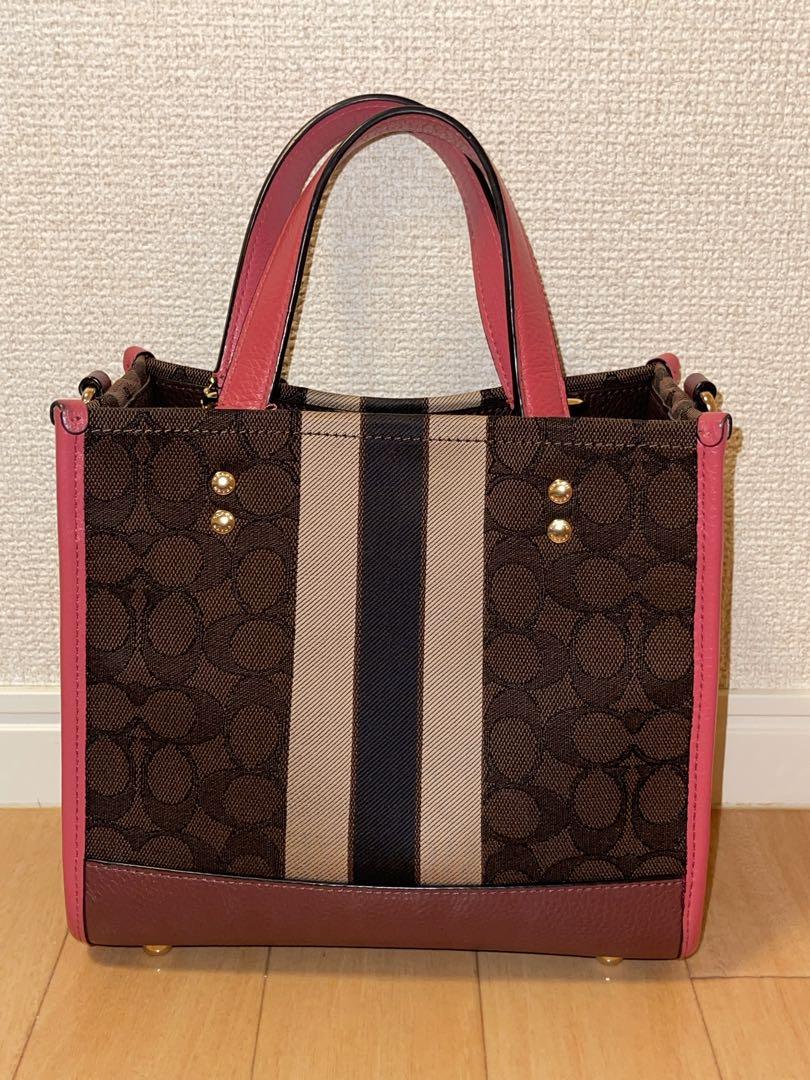 バイセル公式】コーチ デンプシー トートバッグ シグネチャー