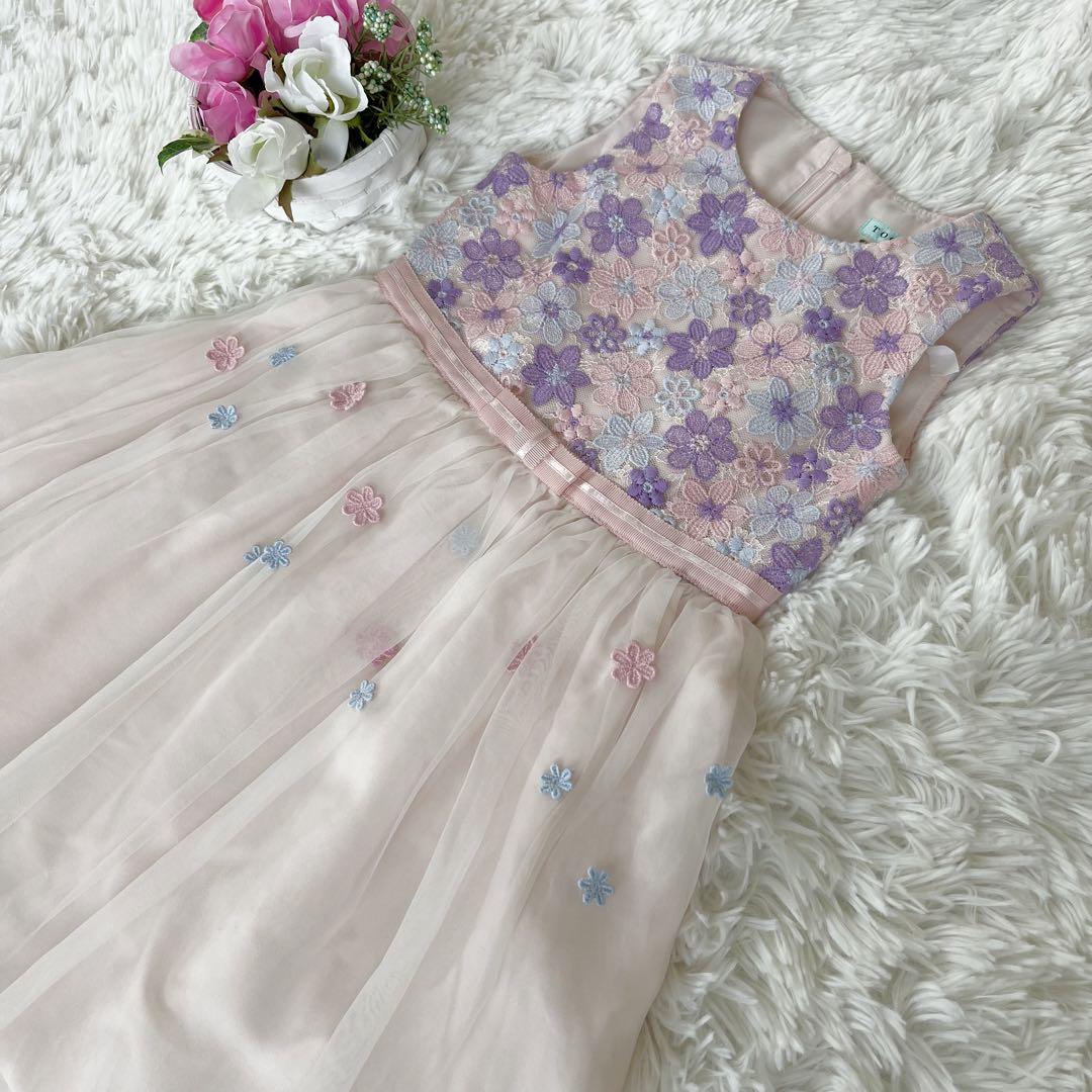 極美品✨　TOCCA トッカ 100㎝ 刺繍 レース ドレス ワンピース