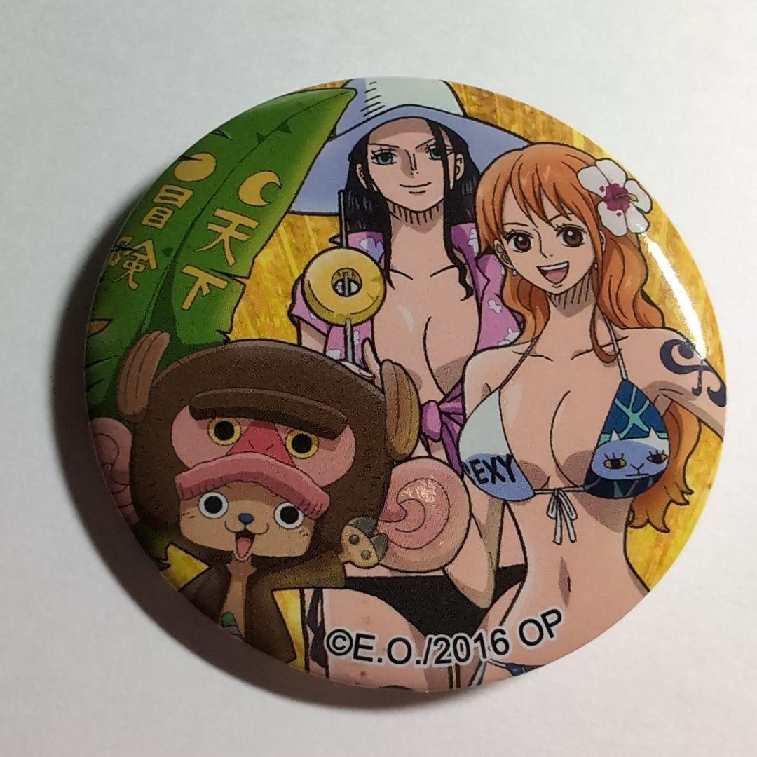 ONE PIECE - ONE PIECE 麦わらストア限定 ナミ ロビン 缶バッチ