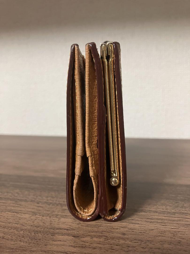 【綺麗】ヴィヴィアンウエストウッド財布　ブラウン　ベージュ　レザー二つ折り財布 綺麗】ヴィヴィアンウエストウッド財布 ブラウン ベージュ