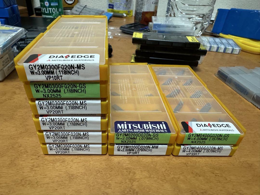 GY2M 2,3,4mm 10ケース　三菱マテリアル・GYホルダ用チップ 溝入れ