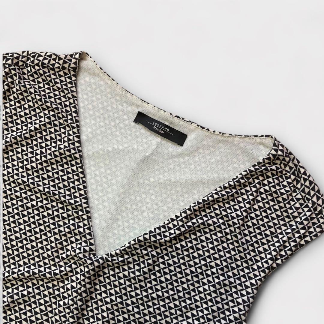 Max Mara ロング ワンピース ドレス M ジャージー生地 リボン付