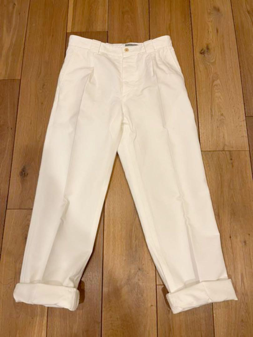 パンツでカ⊖ 美品 マーガレットハウエル リネン✖️コットンパンツ Q9fw3-m54596714222 3回着用 わせている