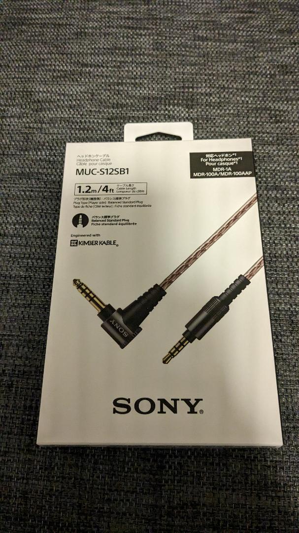 新品 SONY MUC-S12SB1 リケーブル 4.4mm標準プラグ 1.2ｍ