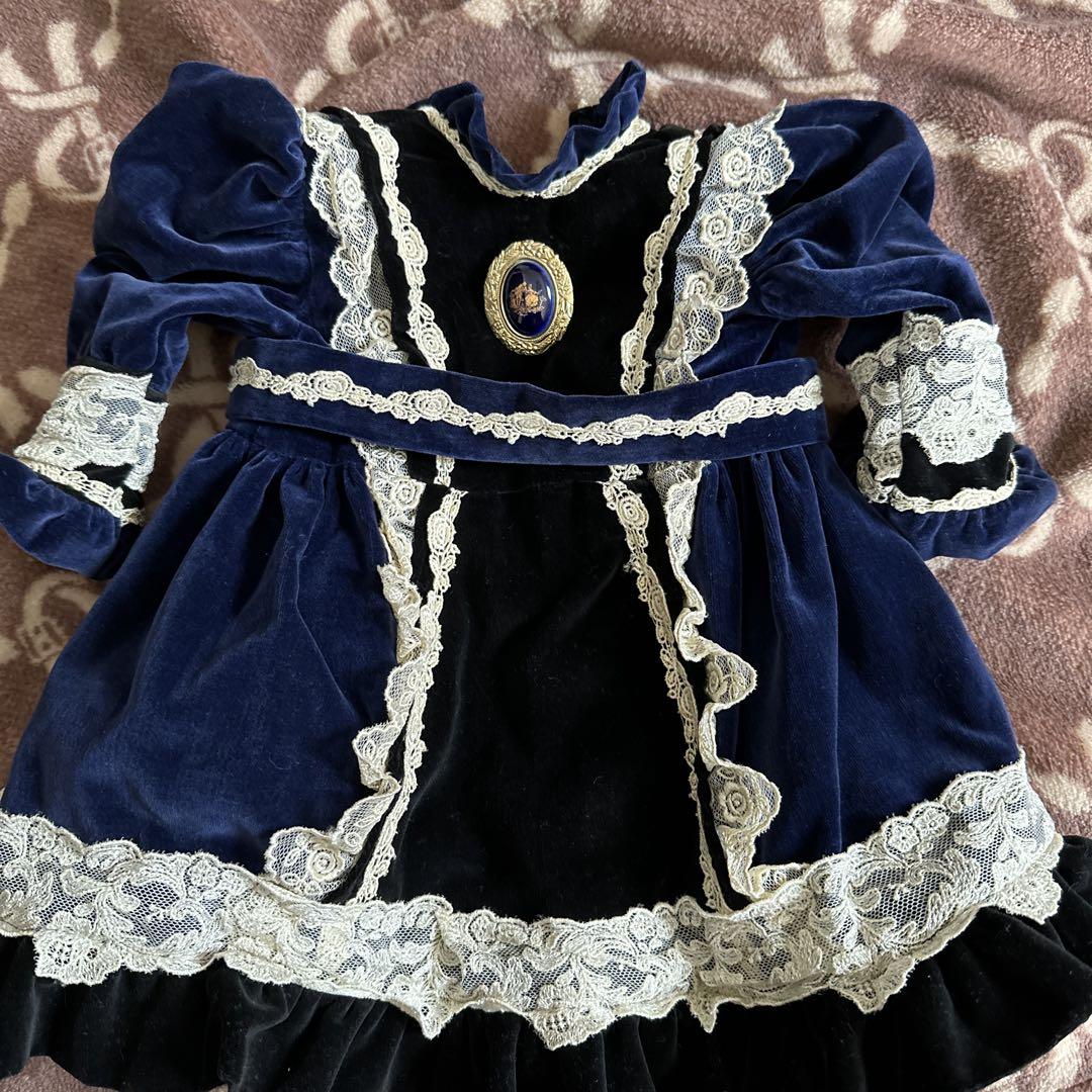 ビスクドール用　ドレス　ボネ