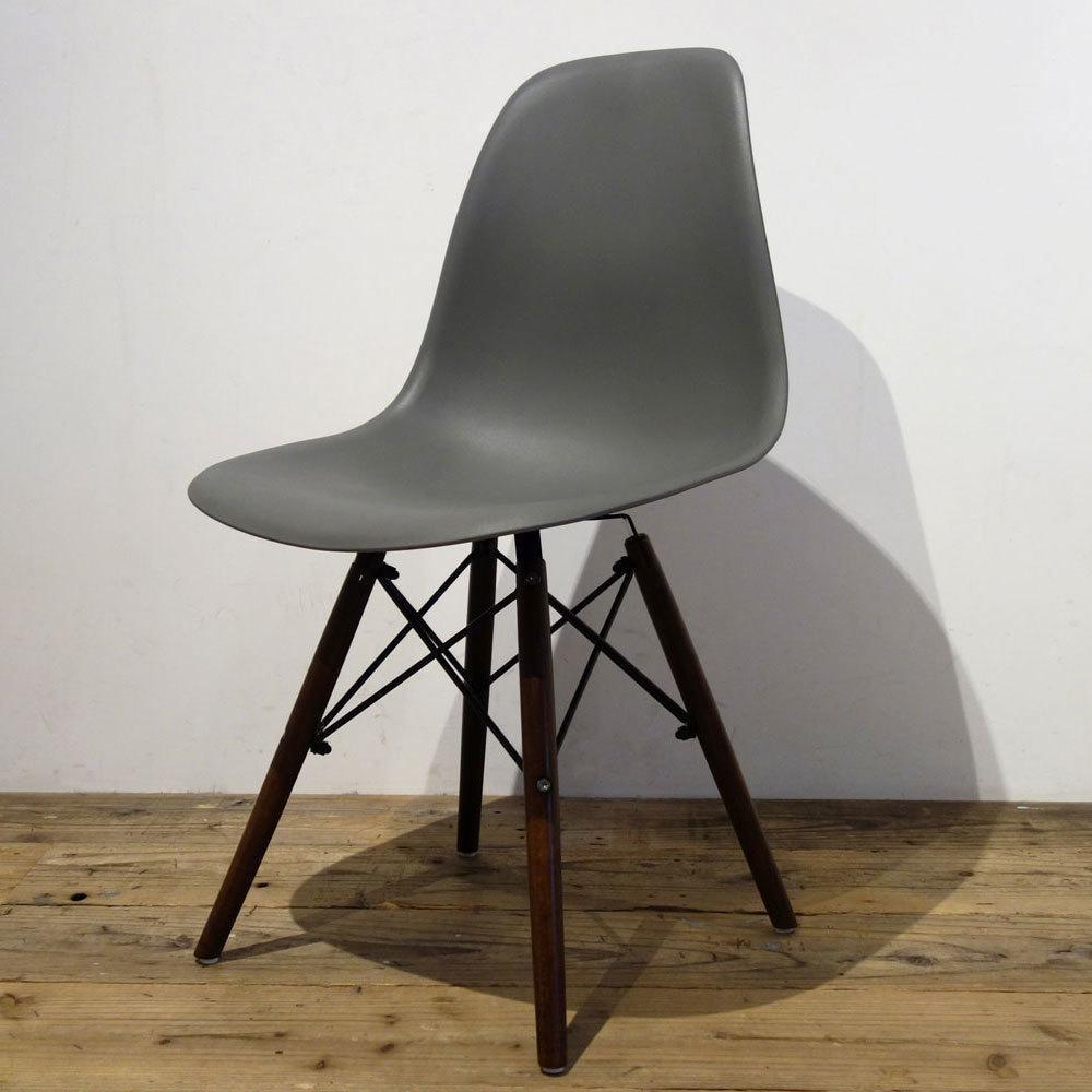 イームズ DSWシェルチェア イス 椅子 Eames 家具 ダークグレー/BR