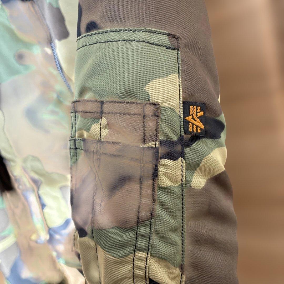 美品】ALPHA INDUSTRIES アルファ MA-1 カモ柄 迷彩 XL - メルカリ