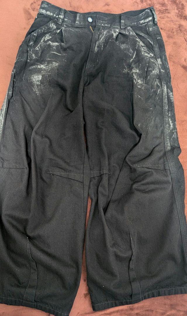 パンツ MUZE FOIL BIOBLEACH DARTS DENIM PANTS