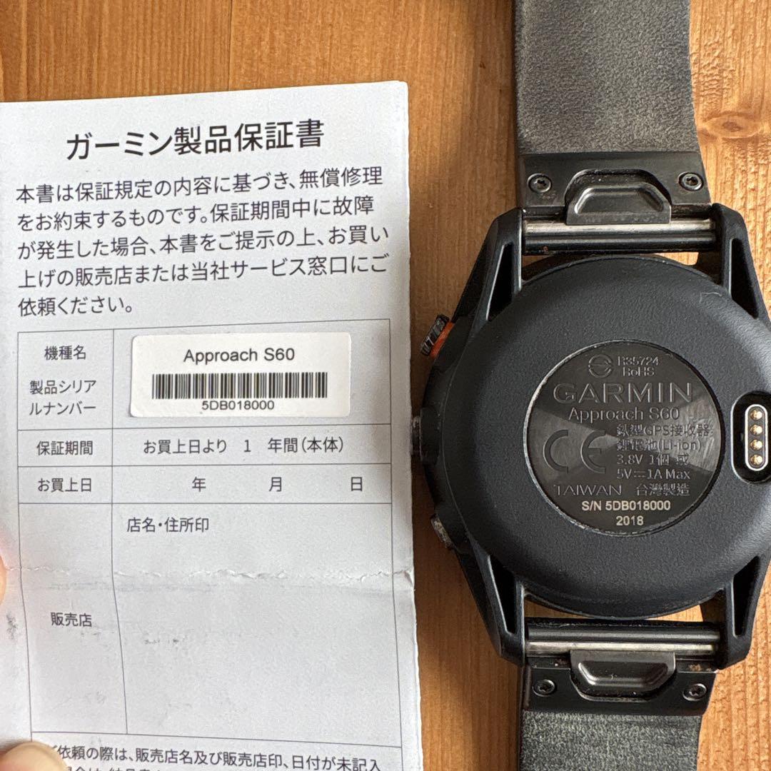 Garmin Approach S60 プレミアムゴルフGPSウォッチ