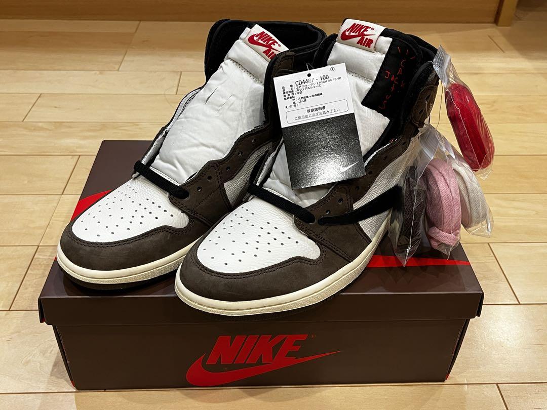 28.0cm トラヴィス　スコット Nike エアジョーダン1レトロ