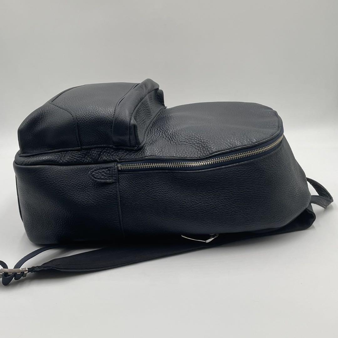 ペッレモルビダ バックパック レザー ネイビー リュック シボ革