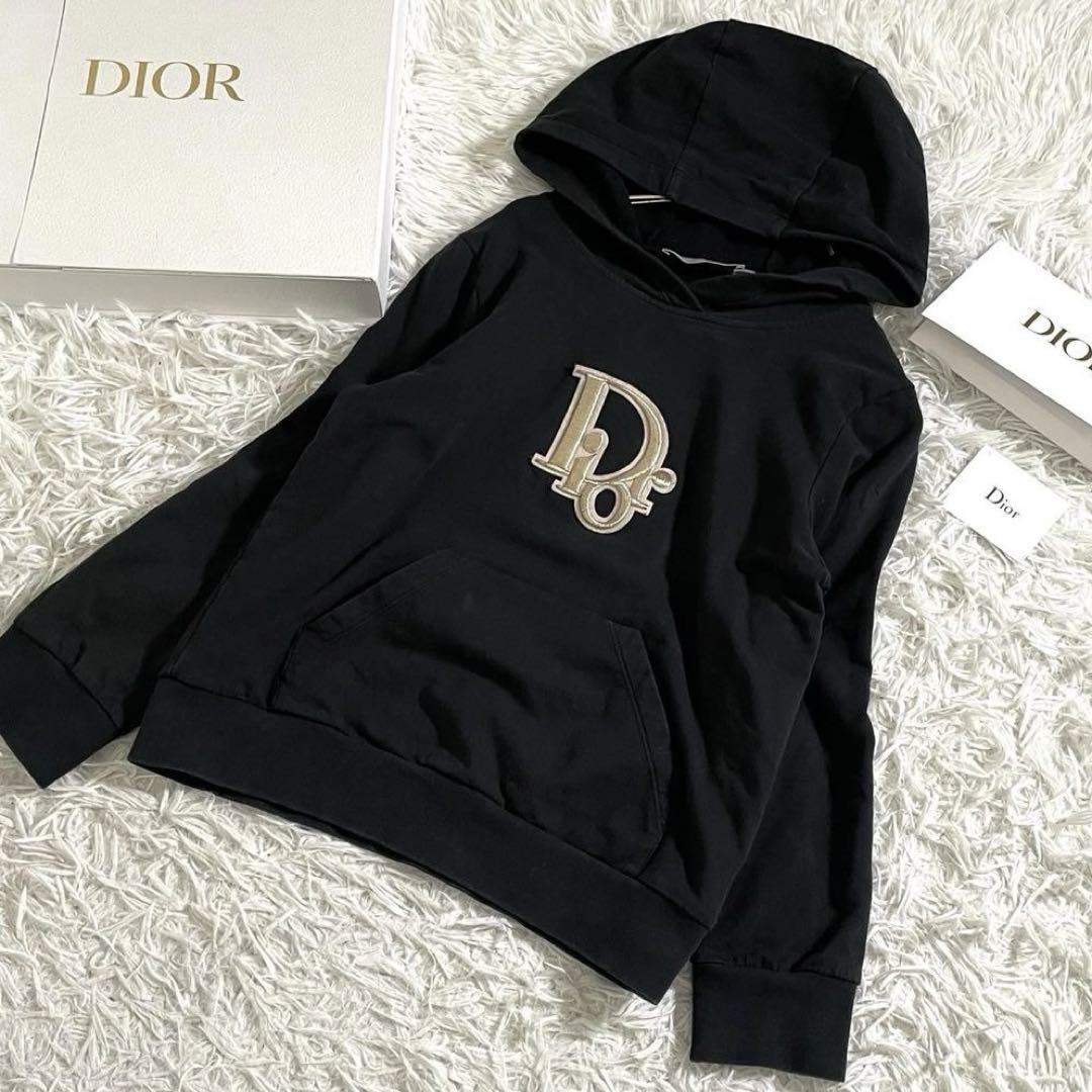 希少完売✨ DIOR kidsクリスチャンディオール ロゴ刺繍 パーカー 希少完売✨ DIOR kidsクリスチャンディオール ロゴ刺繍 パーカー