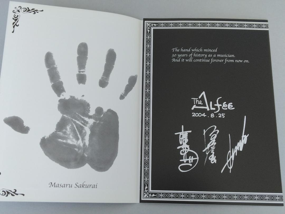 レア】THE ALFEE 手形 30th Special Memory タレントグッズ