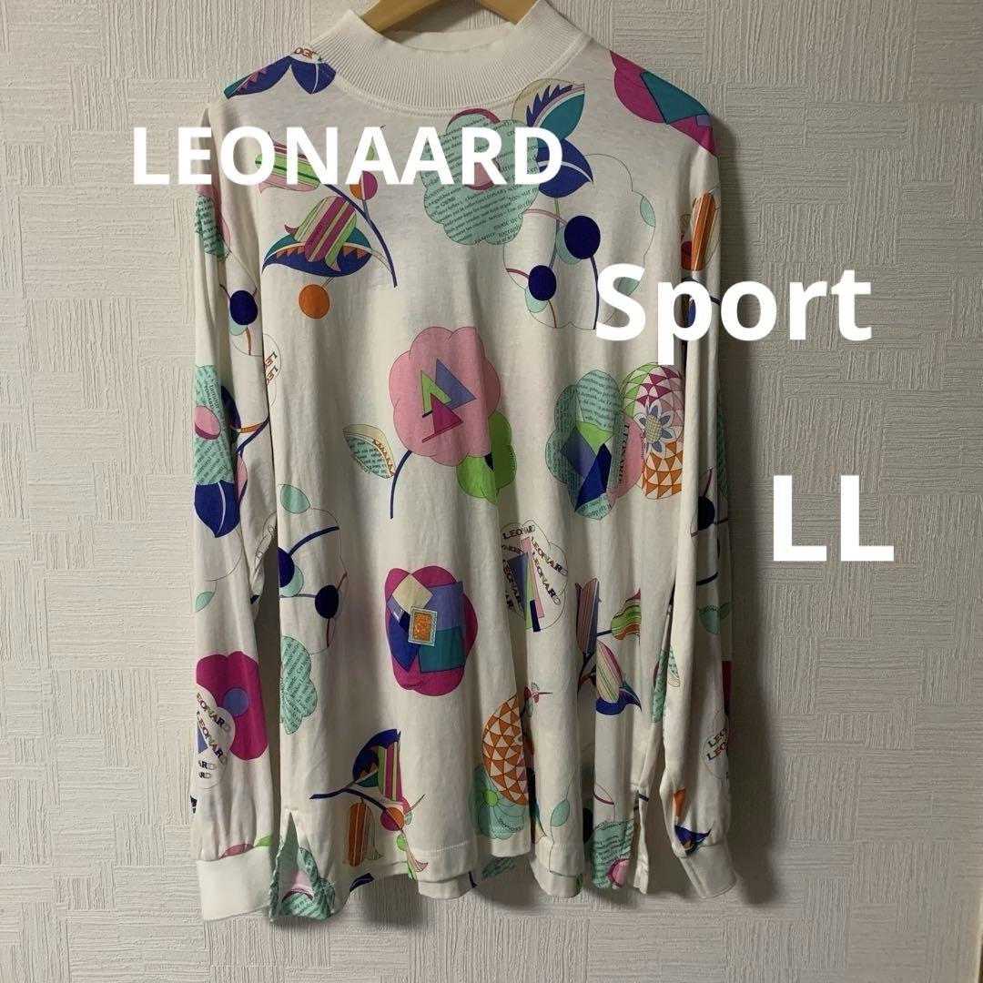 LEONARD sport 白地花柄 ハイネック LL寸 - メルカリ