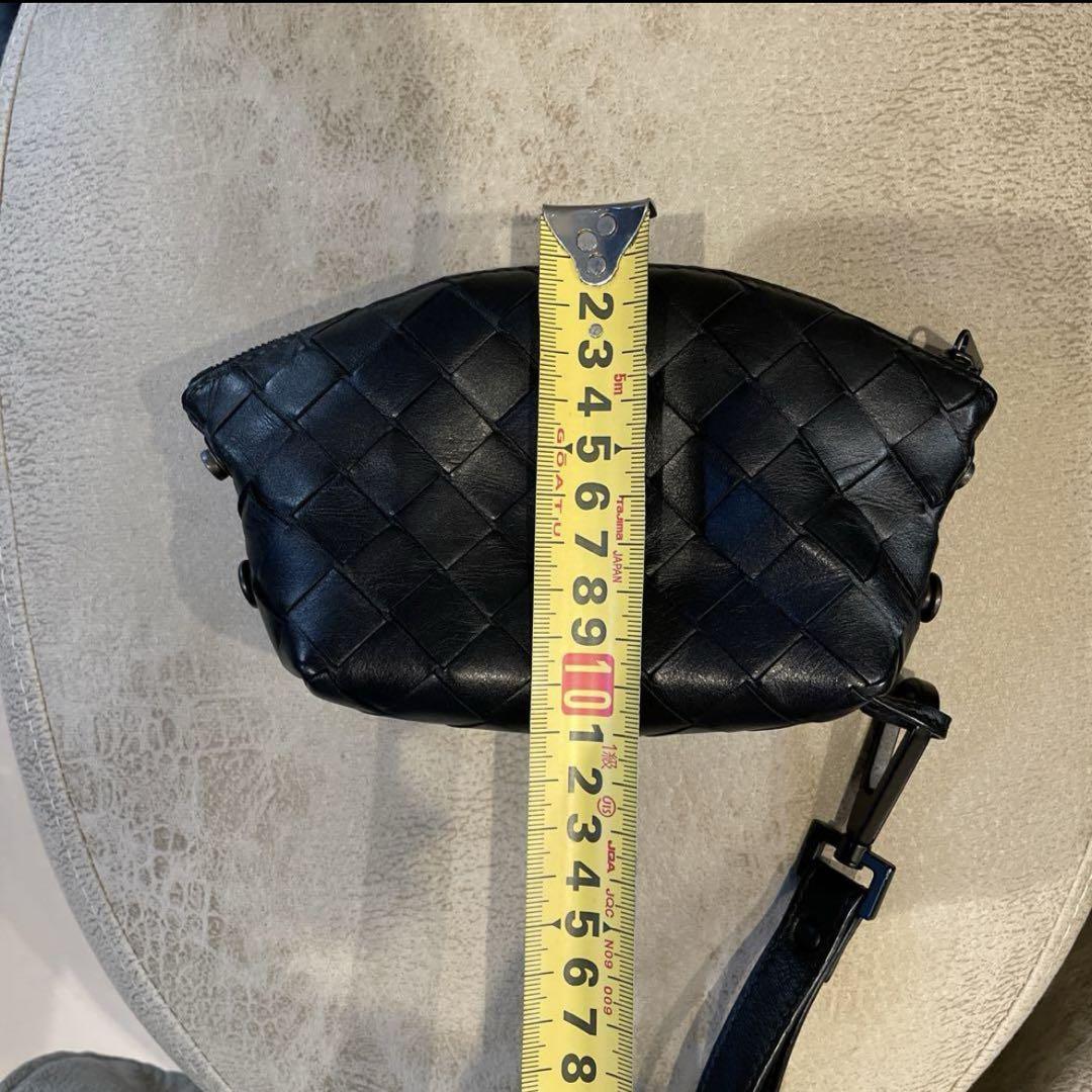 Bottega Veneta ブラック イントレチャートミニポーチ - メルカリ