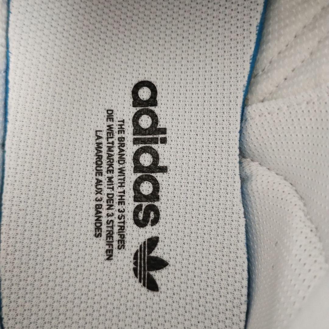 未使用タグ付 adidas PRO MODEL 天然皮革 ミドルカットスニーカー