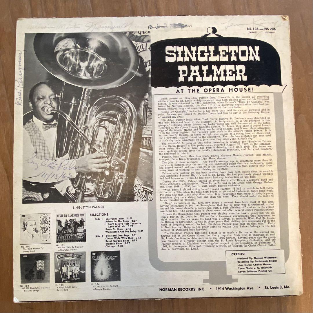 洋楽 Singleton Palmer At the Opera House