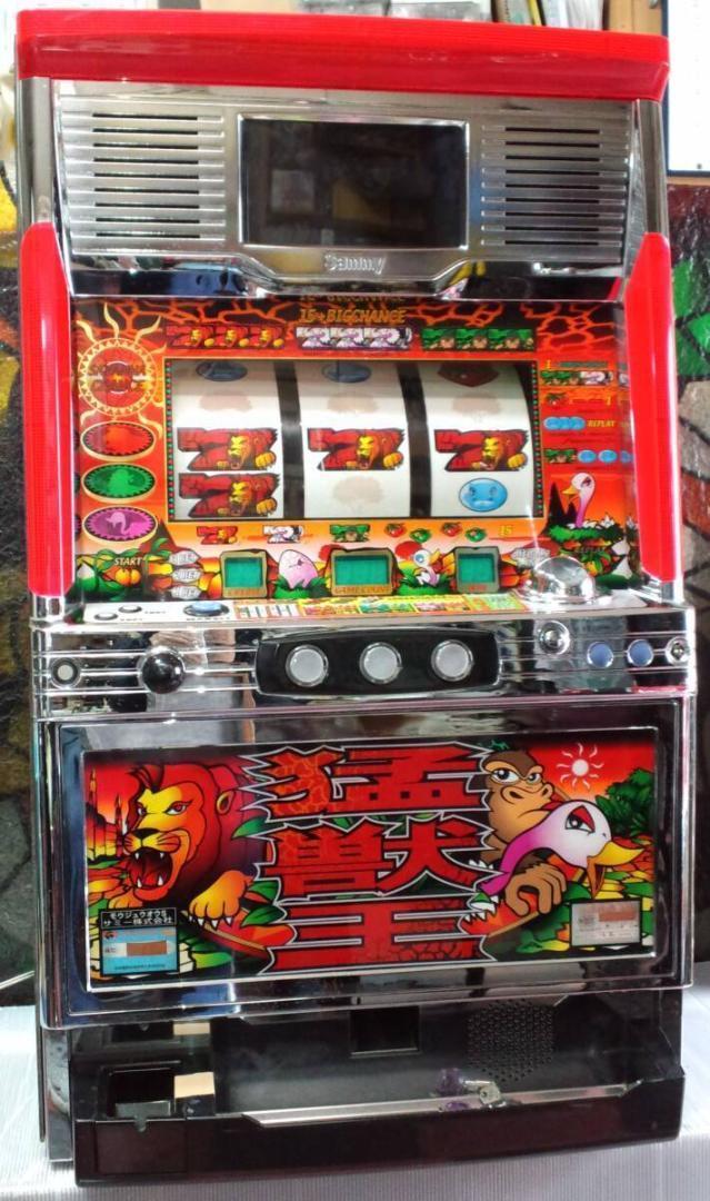 【パチスロ実機】サミー★猛獣王S【オートプレイ付コイン不要機付】４号機・人気台
