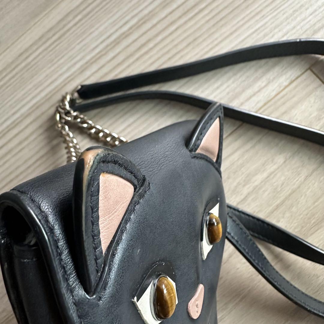 大きな取引 黒猫♪ケイトスペード ショルダーバッグ 斜めがけ コラボ CATS バッグ
