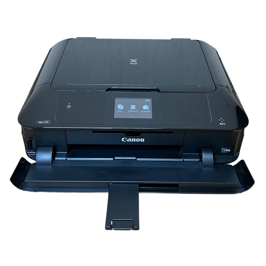 美品 CANON PIXUS MG7730 純正インク 電源/USBケーブル付き