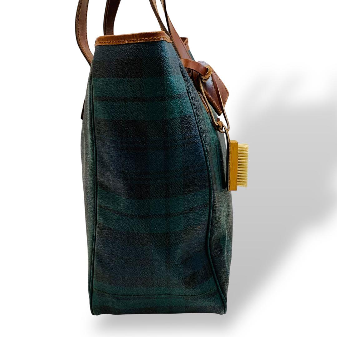 良品 ポロラルフローレン トートバッグ 大容量 A4可 ブラックウォッチ 肩掛け 良品 ポロラルフローレン トートバッグ 大容量 A4可 ブラックウォッチ