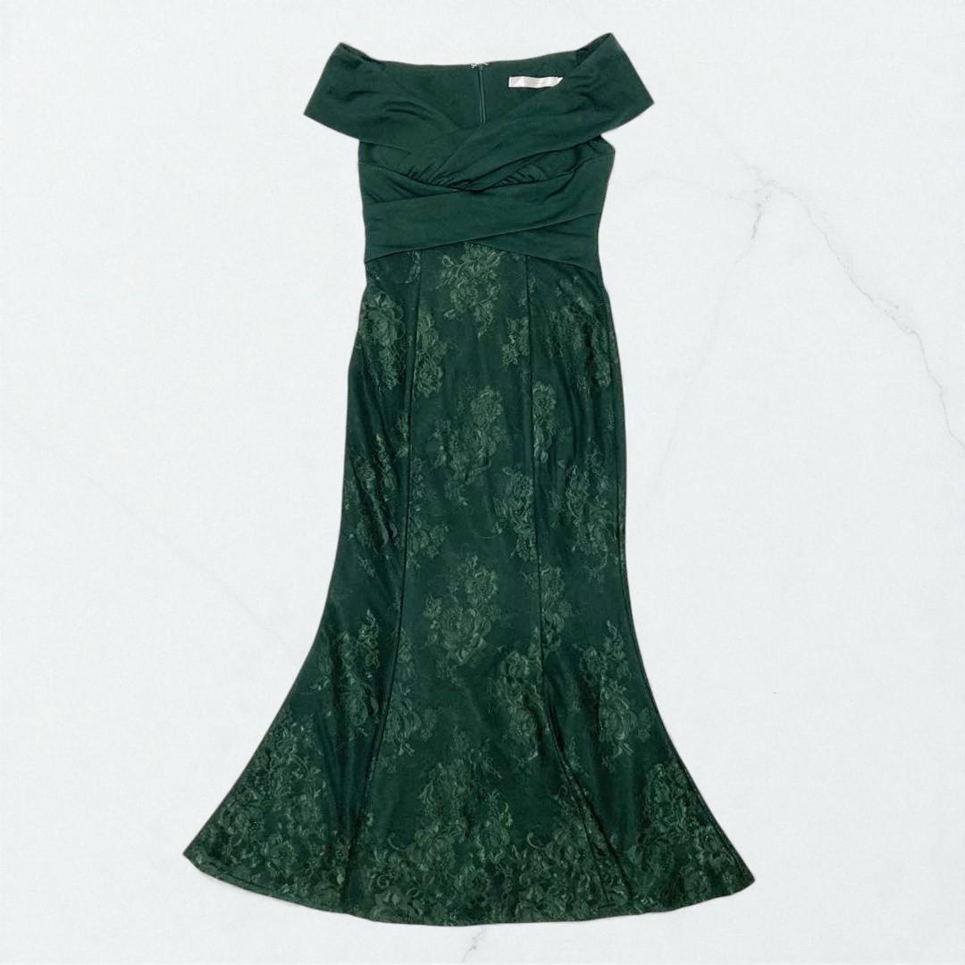 ディアバイローブドフルール DE2672 キャバドレス グリーン MM ROBE de FLEURS