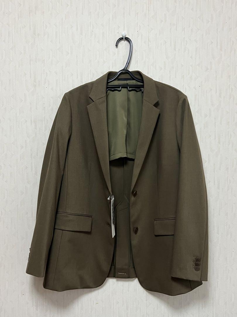 新品　ユニクロ　テーラードジャケット/リラックスフィット　Mサイズ　オリーブ色