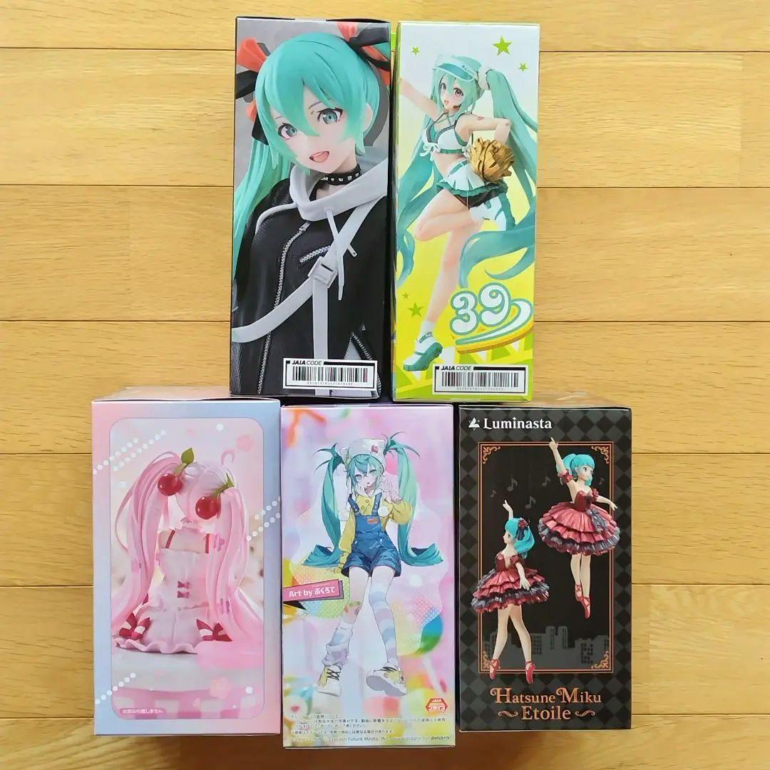 初音ミク プライズ フィギュア 5体セット - メルカリ
