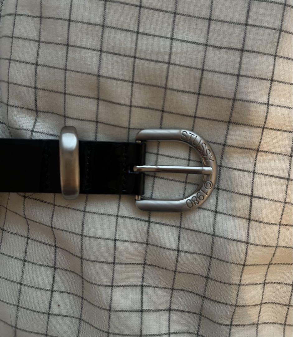 STUSSY PATENT LEATHER BELT S/M