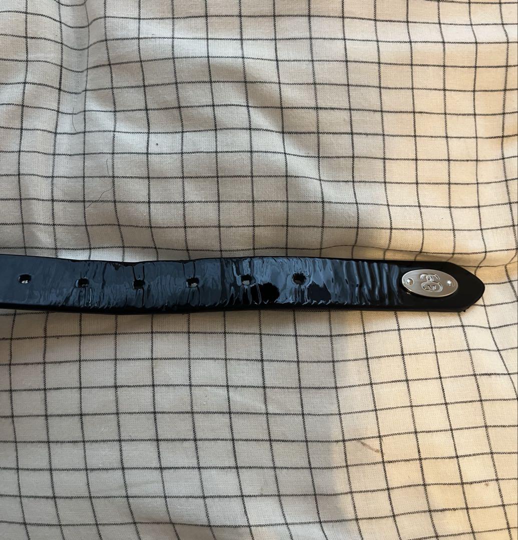 STUSSY PATENT LEATHER BELT S/M