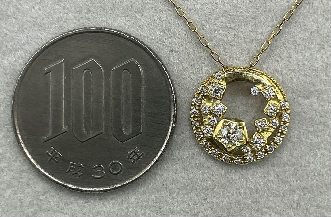 JQ30★高級Wish Upon a Star 0.269ct K18ネックレス 画像9