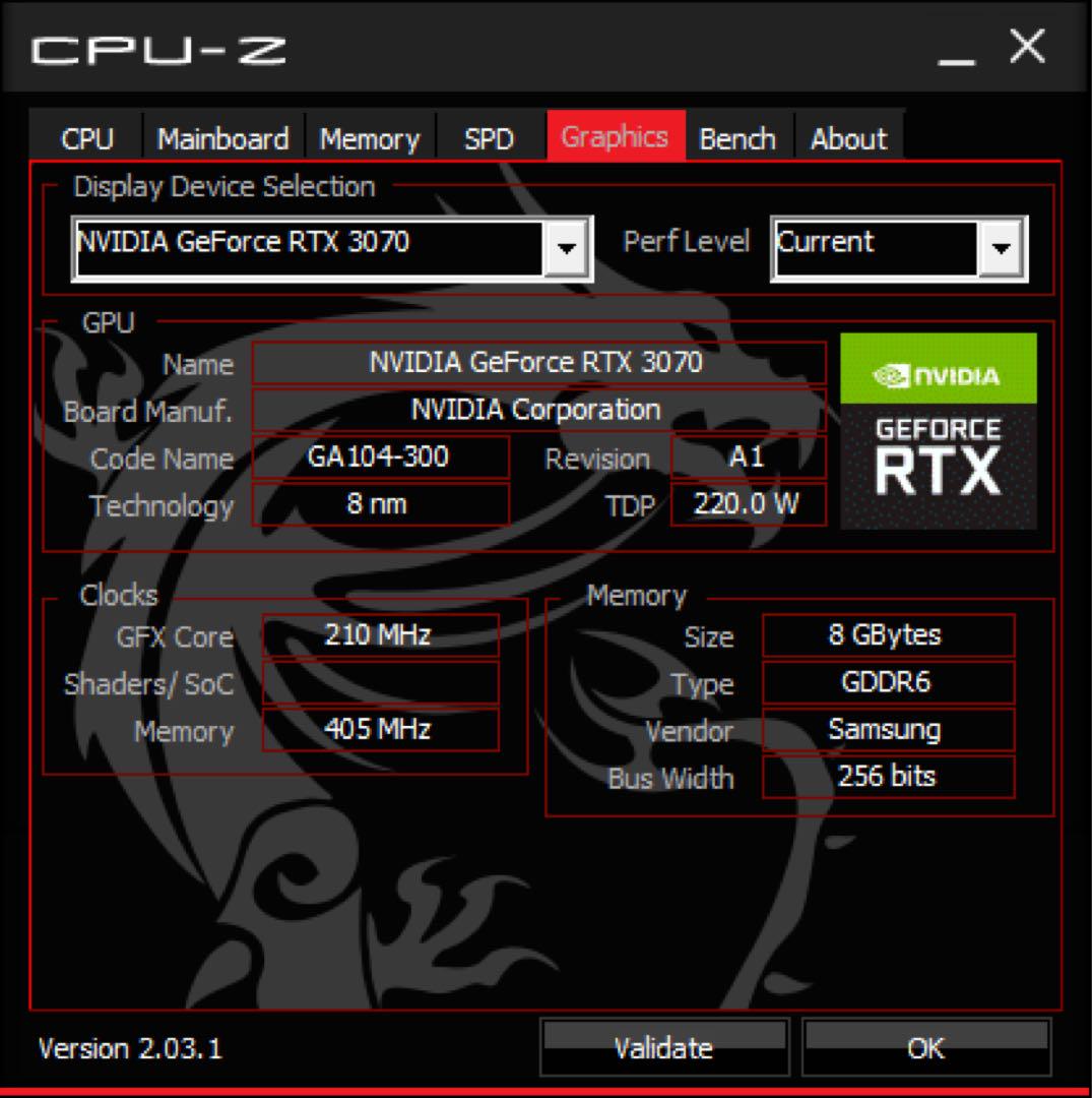 玄人志向 GALAKURO RTX3070