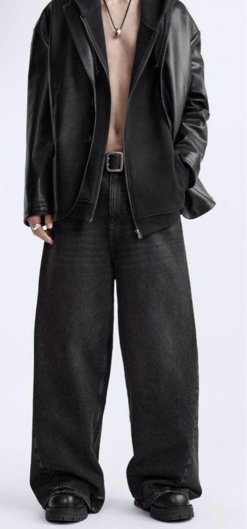 【ギフ_包装】 ZARA LIMITED EDITION BAGGY FIT JEANS パンツ