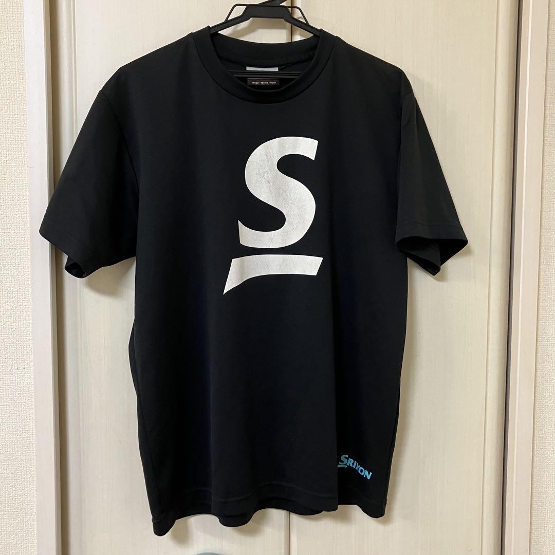SRIXON テニスウェア　Sサイズ　ブラック SRIXON スリクソン テニスウェア ユニセックス Tシャツ SDL