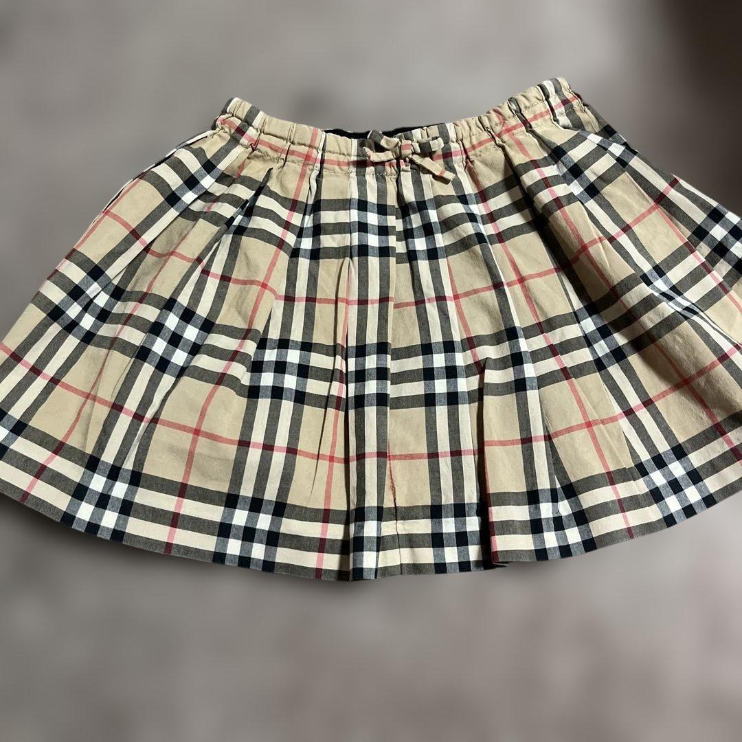20-60代 人気ファッションブランド BURBERRY ノバチェック柄フレアスカート110cm - メルカリ スカート