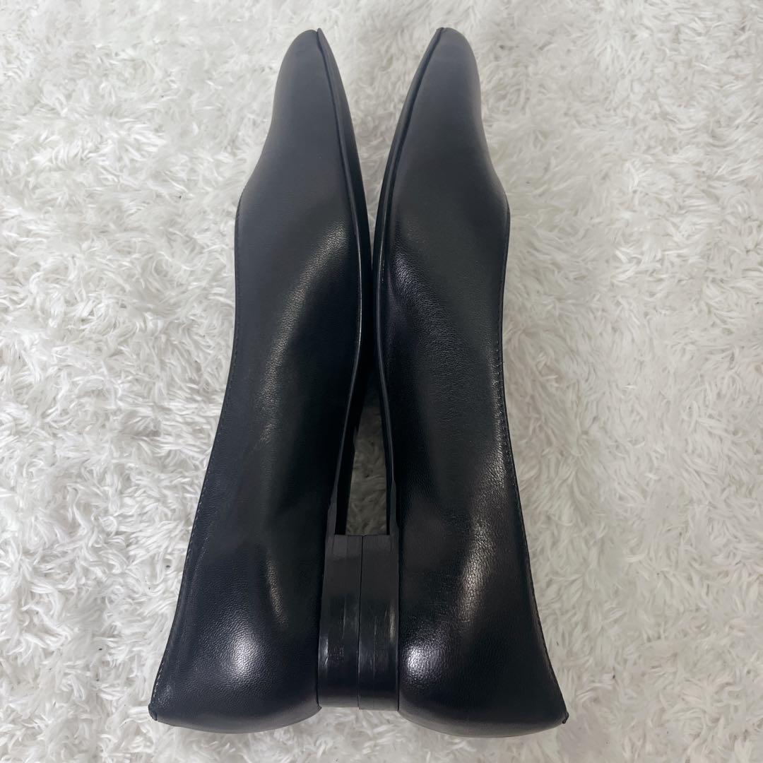 ✨未使用級✨ ファビオルスコーニ フラット レザー ブラック パンプス Vカット