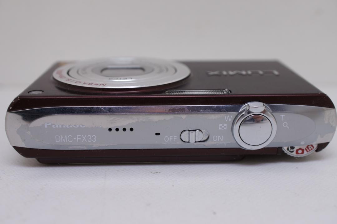 パナ デジカメ LUMIX　DMC-FX33（ショコラブラウン）動作確認品