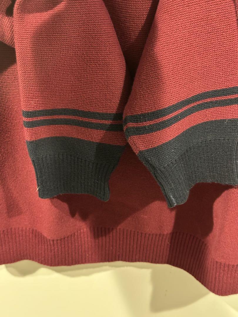 LACOSTE/ラコステ ニットセーター メンズサイズ4 ボルドー/エンジ色