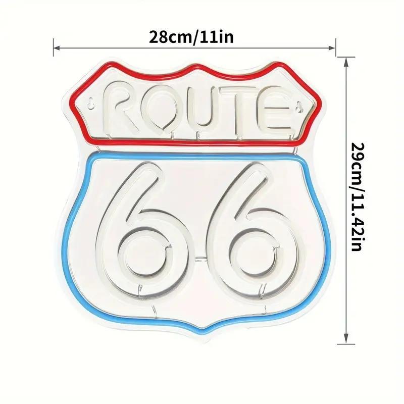 LEDネオンサイン ネオン管風 ROUTE66 ルート66 インテリア