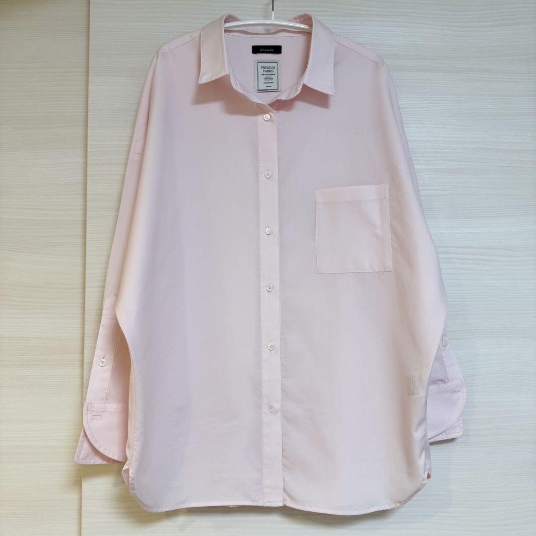 美品 anuans アニュアンス スタンダードシャツ ピンク