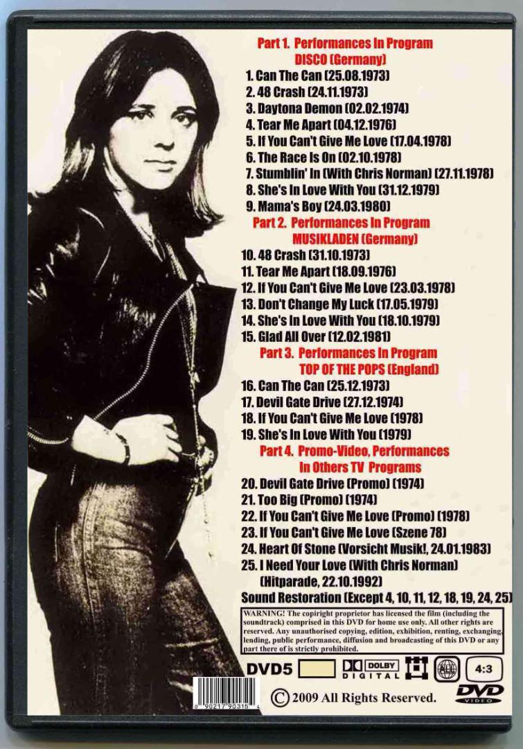スージー クアトロvideocollection Suzi Quatro Dvd メルカリ